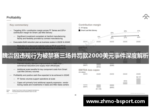 魏震因违规行为被禁赛三场并罚款2000美元事件深度解析 魏震因违规行为被禁赛三场并罚款2000美元事件深度解析